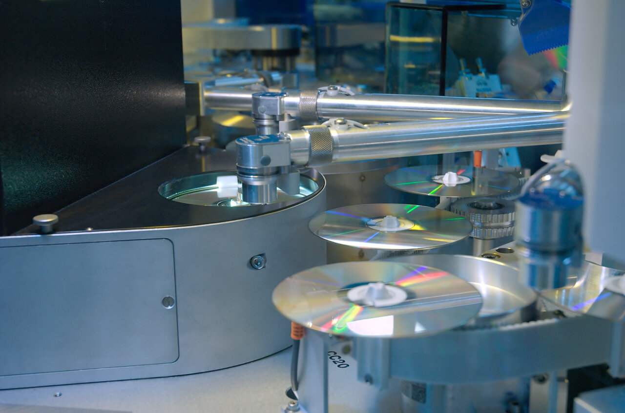 Mass production of blank discs