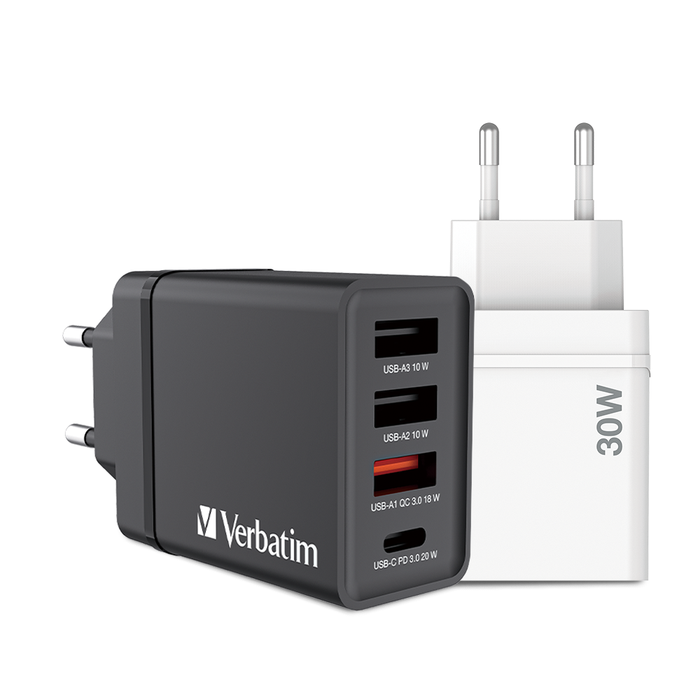 30W 4‑Port USB Wall Charger
