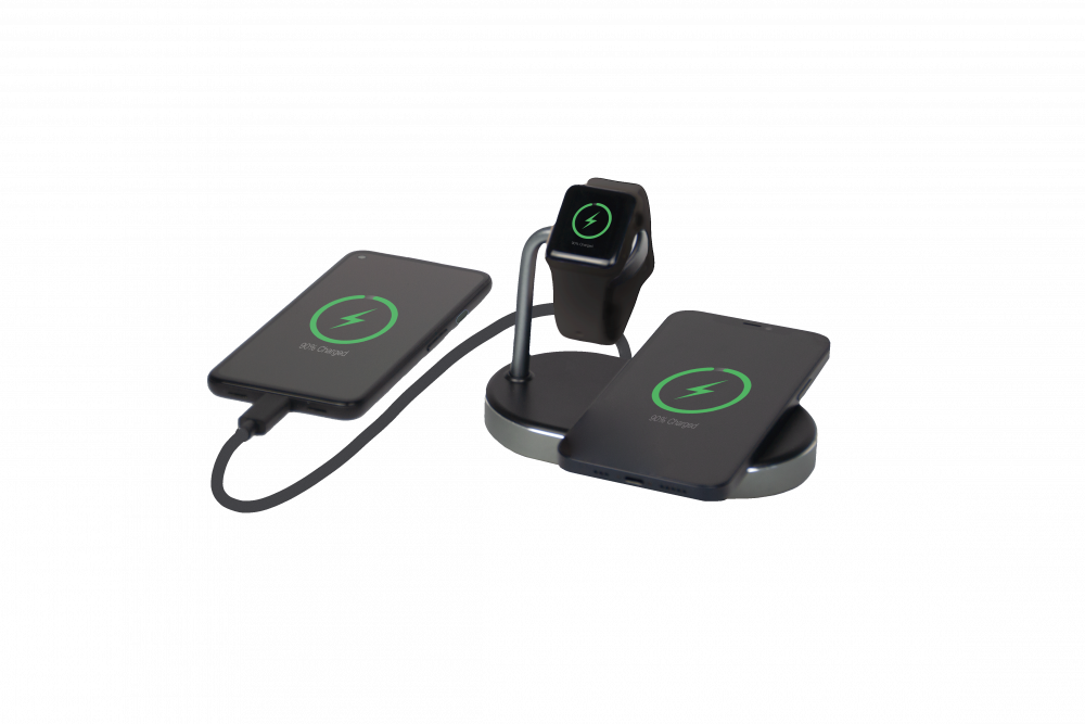 3‑in‑1 Apple Watch and iPhone Charging Stand