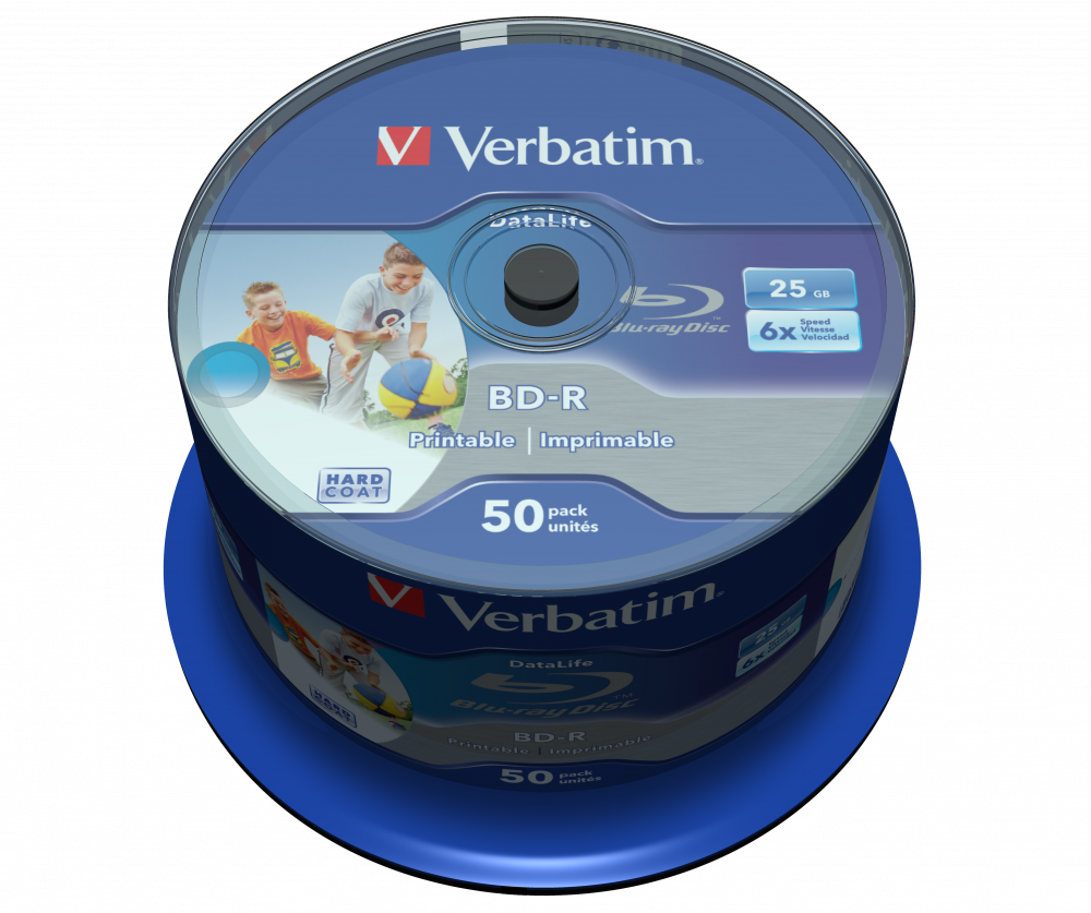 BD‑R SL Datalife 25GB 6x Wide Inkjet Printable