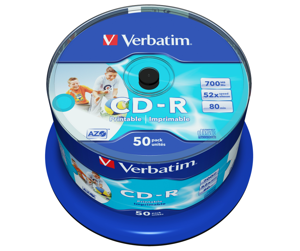 CD‑R AZO Wide Inkjet Printable ‑ no ID