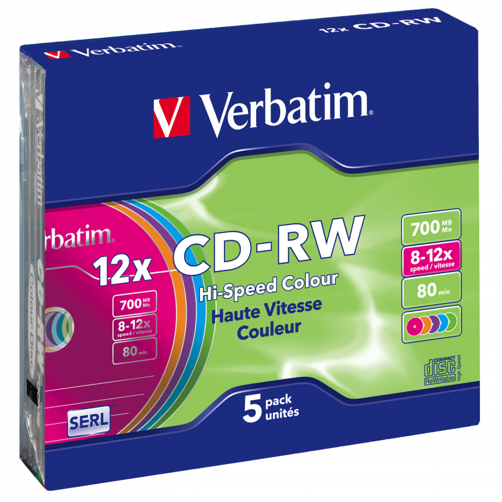 CD‑RW Colour 12x