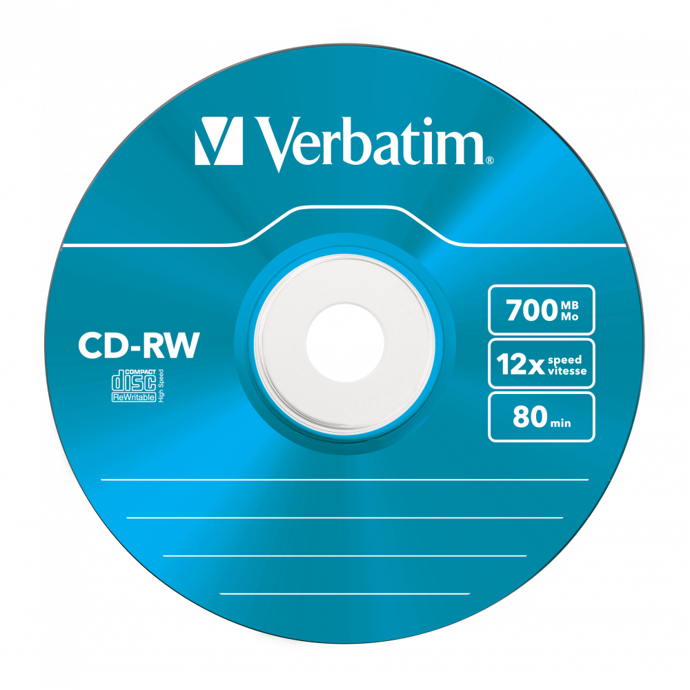 Cd Rw 700mb Colour 12x 43167 Blue