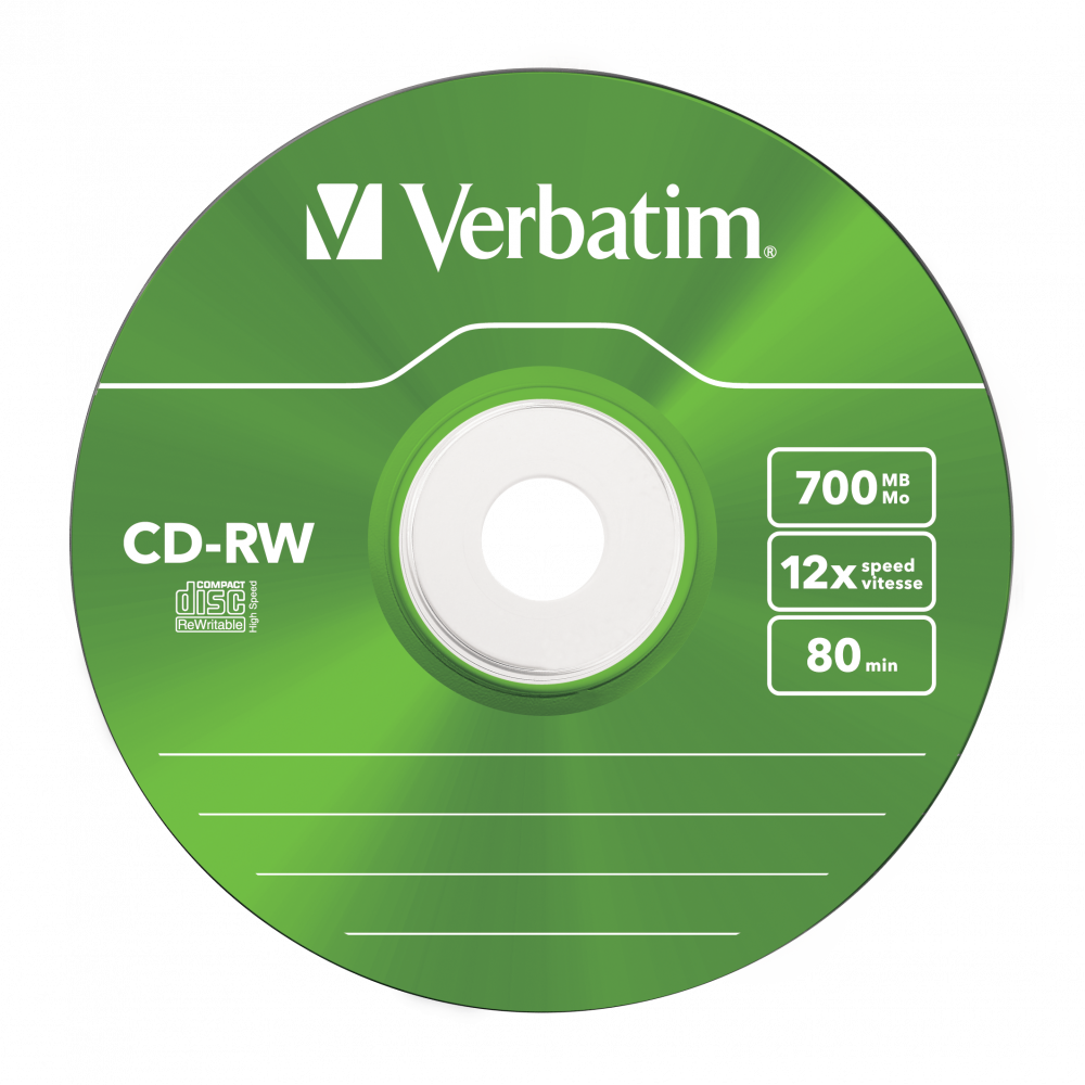 Cd Rw 700mb Colour 12x 43167 Green