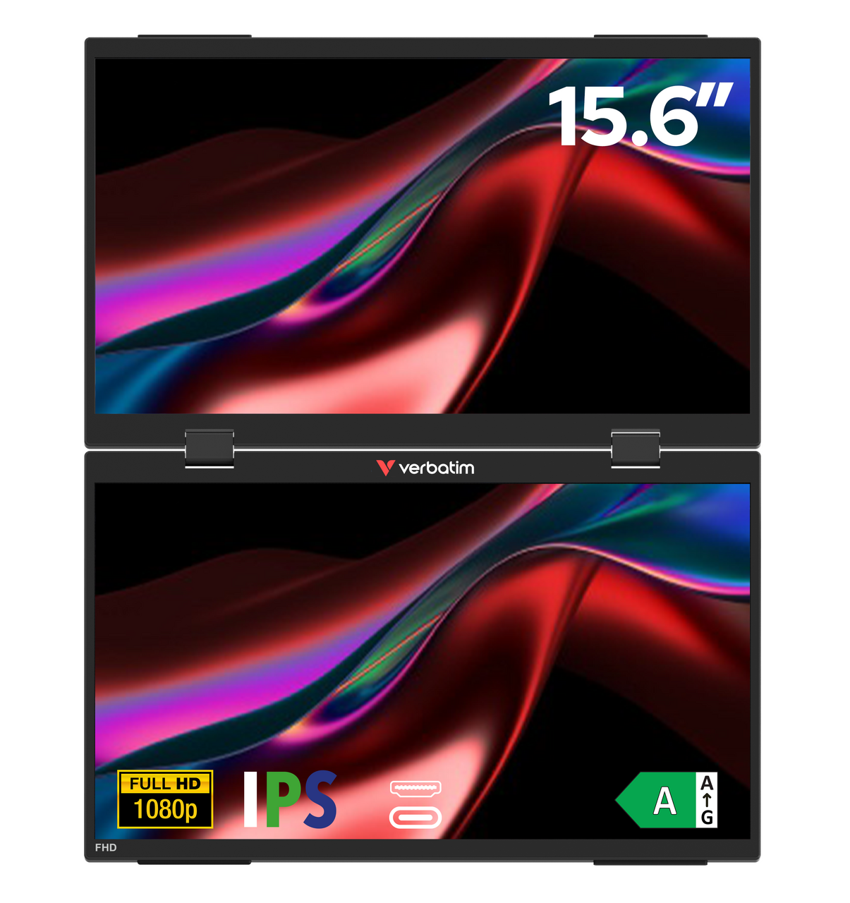 Dual Portable Monitor Essentials 15.6" Full HD 1080p