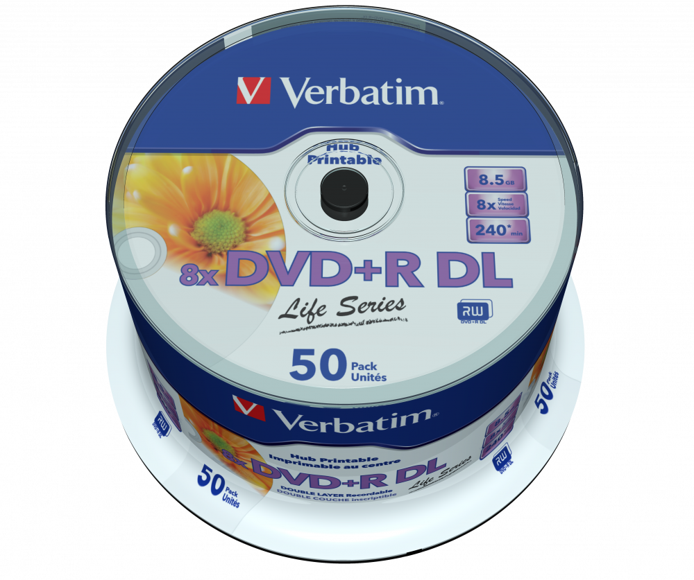 DVD+R DL 8x Inkjet Printable Life Series