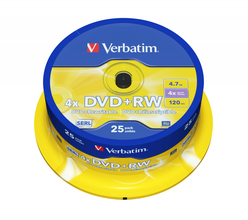 DVD+RW 4x Matt Silver