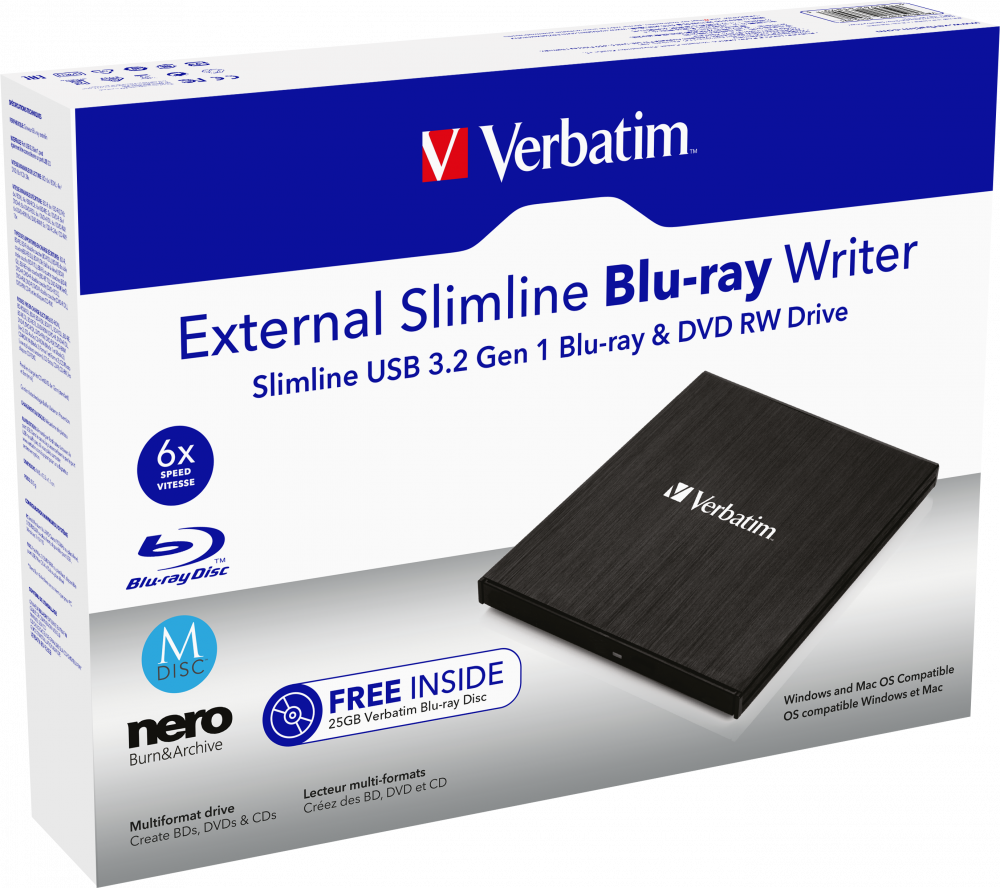 External Slimline Blu‑ray Writer
