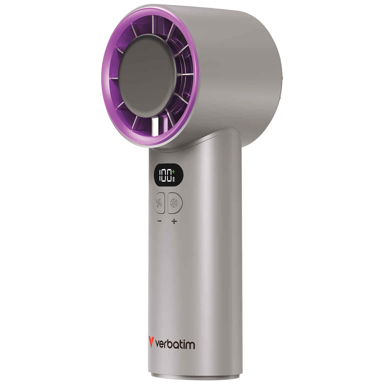Cool 'n' Go Ice Touch Handheld Fan Grey/Purple