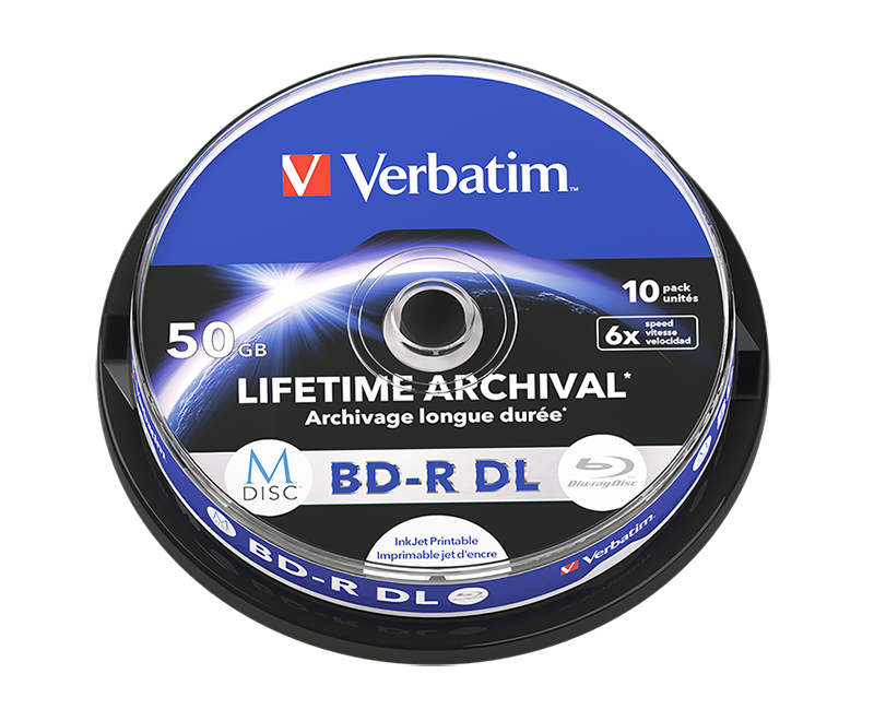 MDISC Lifetime Archival BD‑R DL 50GB