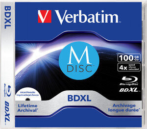 Verbatim MDISC Lifetime archival BDXL 100GB Inkjet Printable - Single Disc