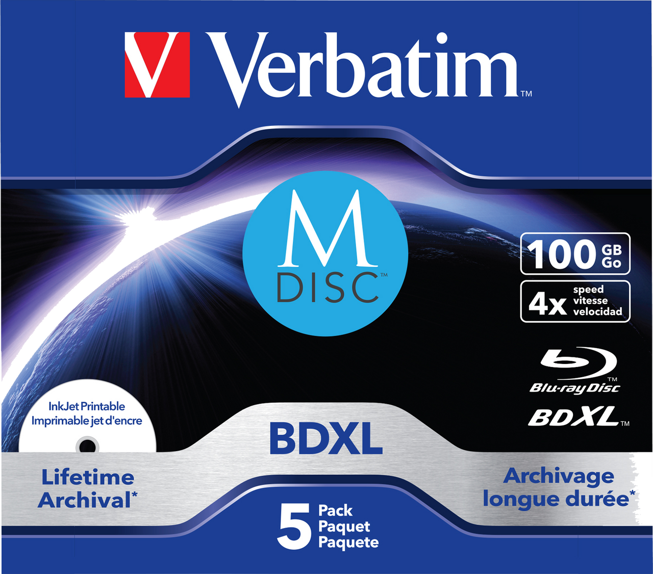 MDISC Lifetime Archival BDXL 100GB Inkjet Printable