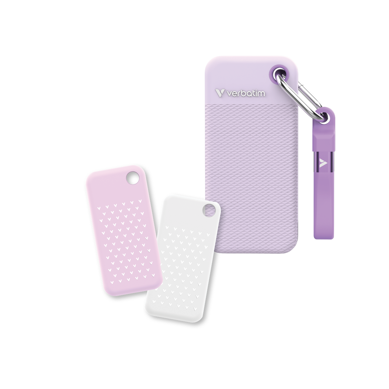 Pocket SSD Colour Edition 2TB Purple with 2 Rubber Sleeves (White & Purple)