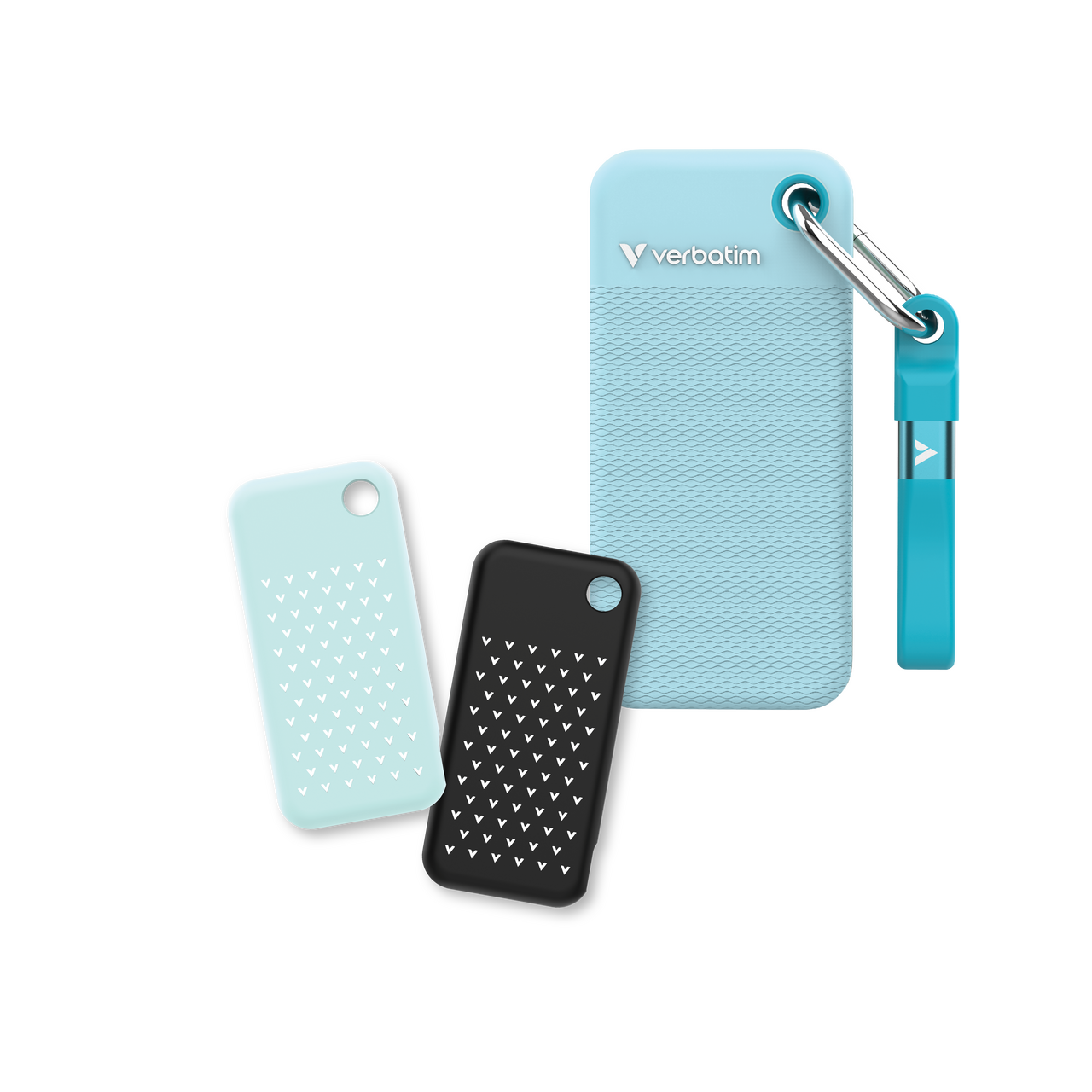Pocket SSD Colour Edition 2TB Polar Blue with 2 Rubber Sleeves (Black & Polar Blue)