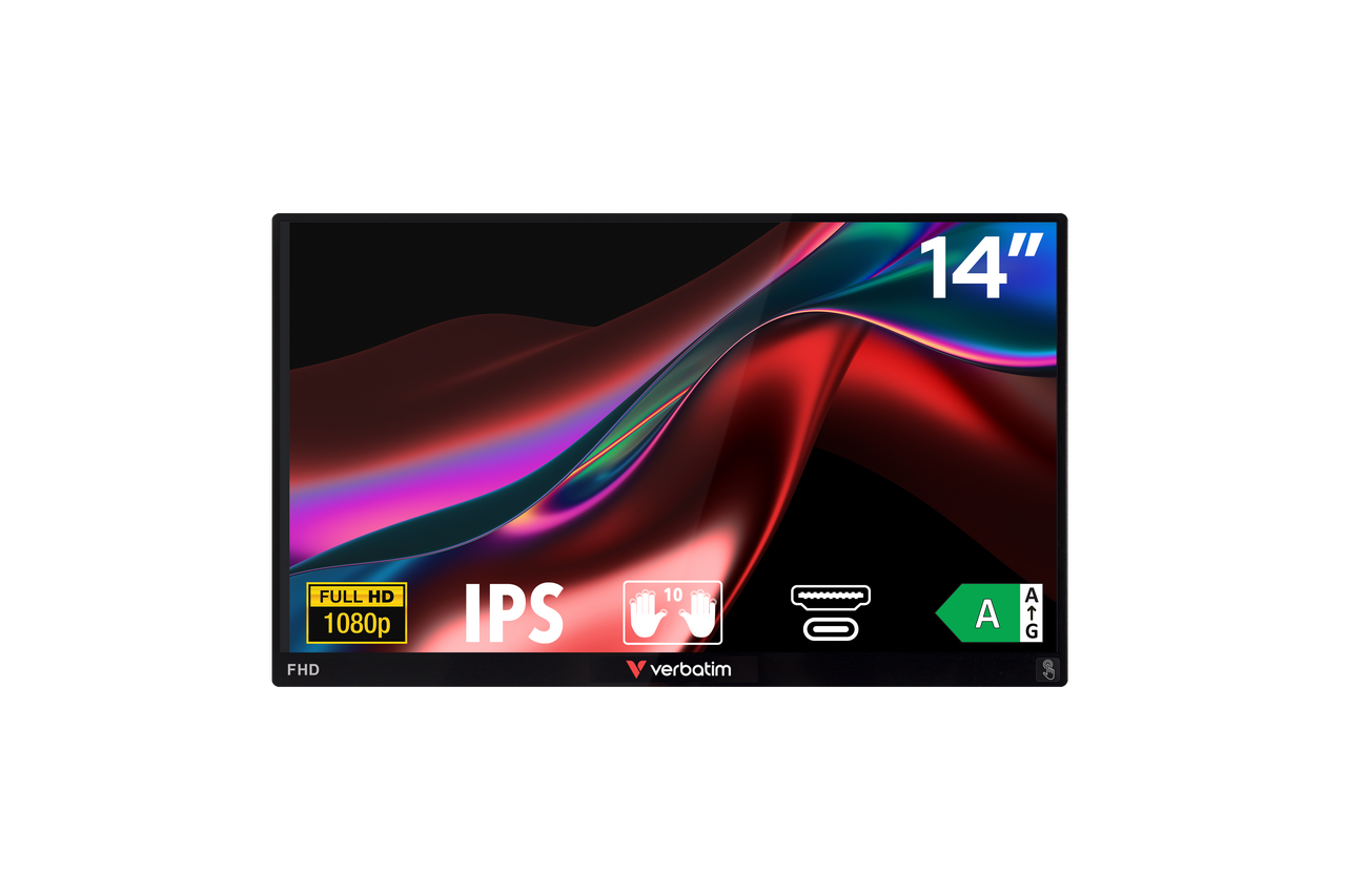 Portable Touchscreen Monitor ALU 14” Full HD 1080p – PMT-14