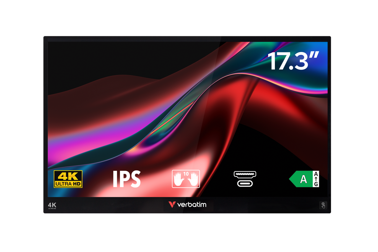 Portable Touchscreen Monitor ALU 17.3" Ultra HD 4K