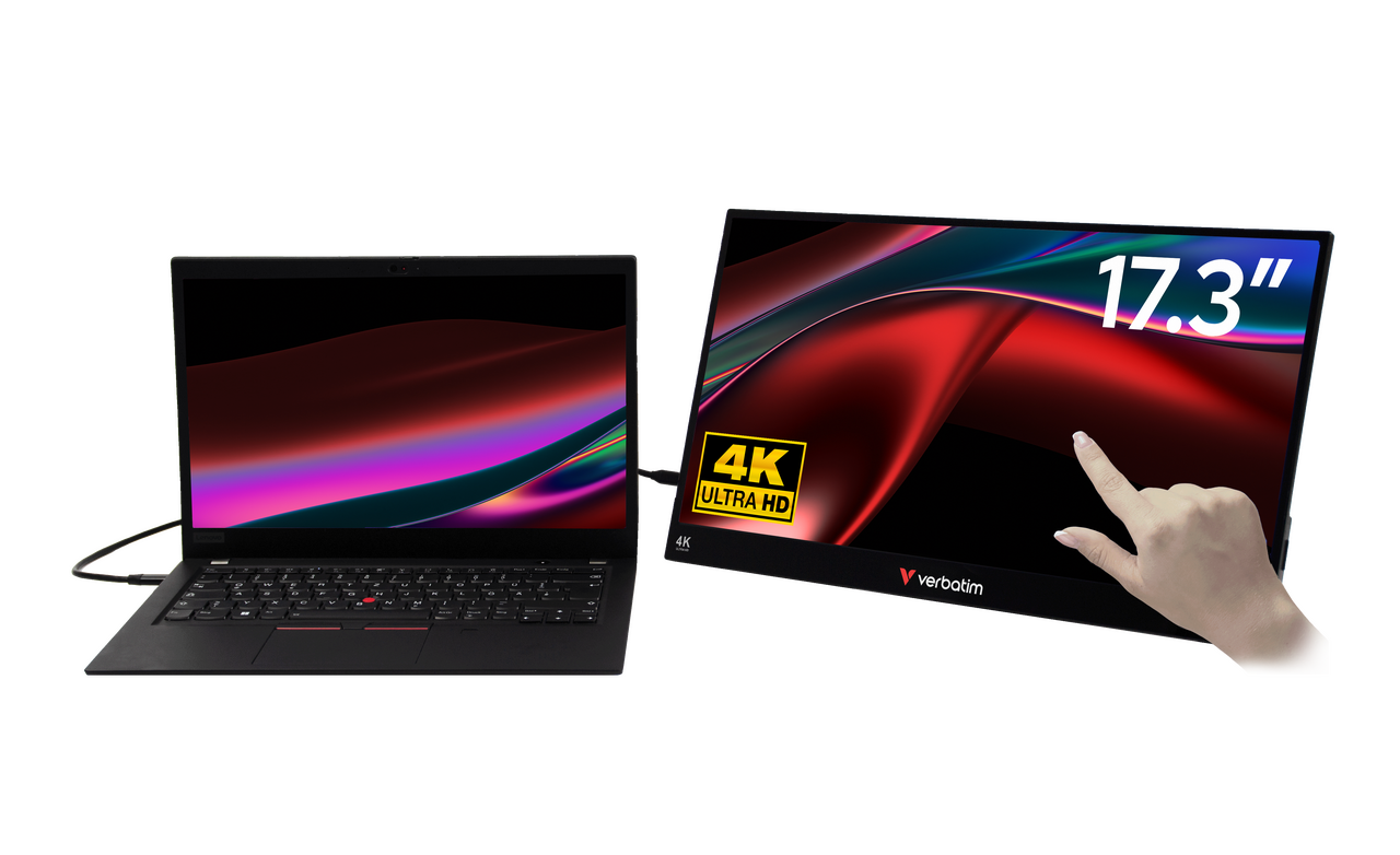 Portable Touchscreen Monitor ALU 17.3" Ultra HD 4K