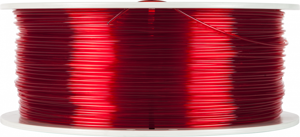 55054 175mm Red Transparent Flat
