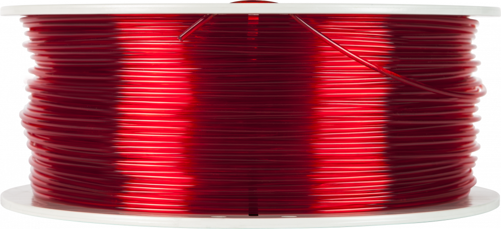 55062 285mm Red Transparent Flat